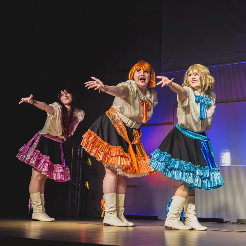 Osoby uczestniczące w konkursie cosplay podczas Łódzkiego Festiwalu Fantastyki Kapitularz 2025 fot. Fotocepcje